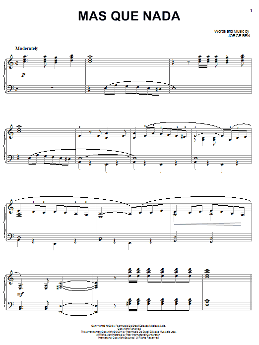 Product gallery: Page 1 of 1 Mas Que Nada, Sergio Mendes
