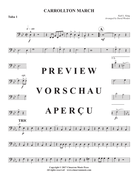 Product gallery: Page 15 of 18 Carrollton March , , (Tuba Quartett EETT)