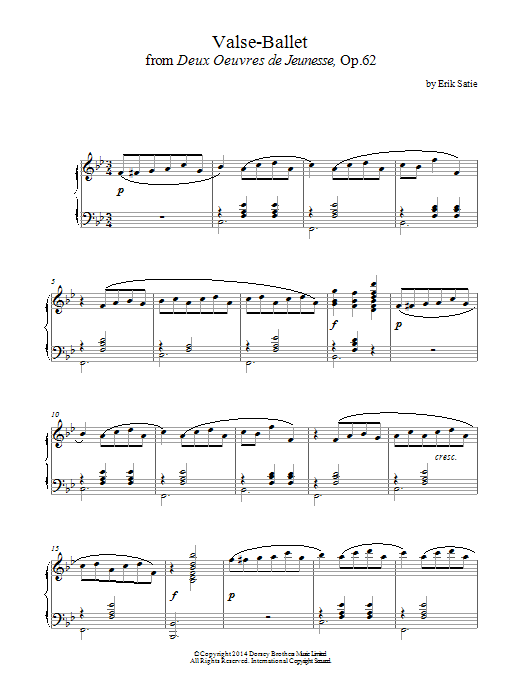 Product picture to: Valse-Ballet, Op. 62