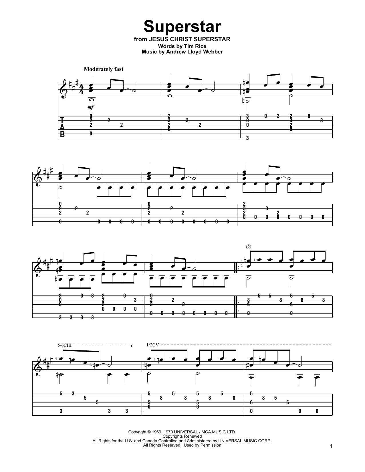 Produktbild zu: Superstar (from Jesus Christ Superstar)