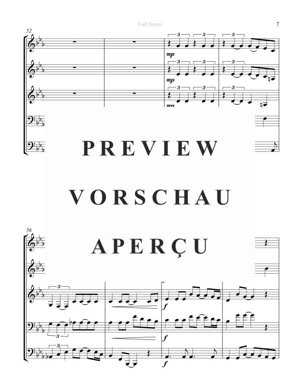 Produktgalerie: Seite 9 von 11 I Will Sing of the Mercies, , Blechbläser Quintett