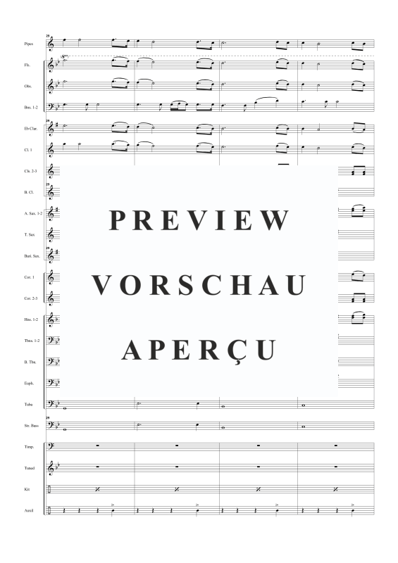 Produktgalerie: Seite 11 von 11 Sailing arr. for concert band and optional pipes, , Concert Band und Dudelsack Solo