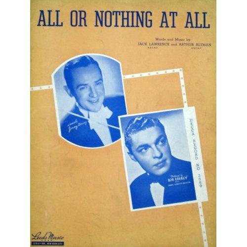cover: All Or Nothing At All, Arthur Altman, Gesang, Gitarre, Klavier