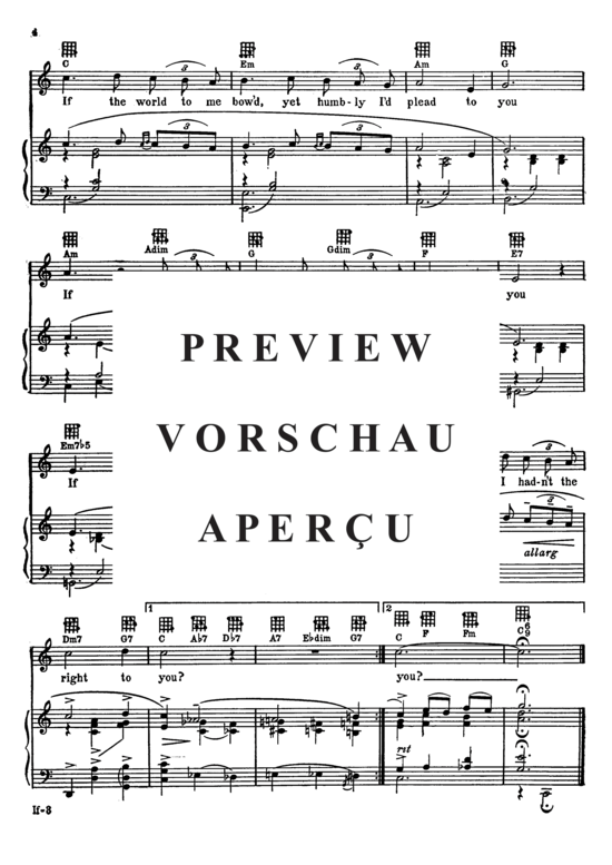 Produktgalerie: Seite 5 von 8 If , Popular Standard, Klavier und Gesang