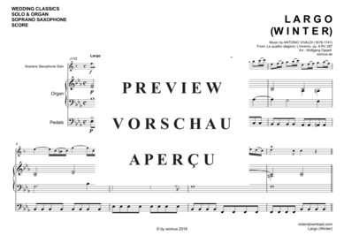 gallery: Largo (Winter) , ,  (Sopran Saxophon + Orgel)