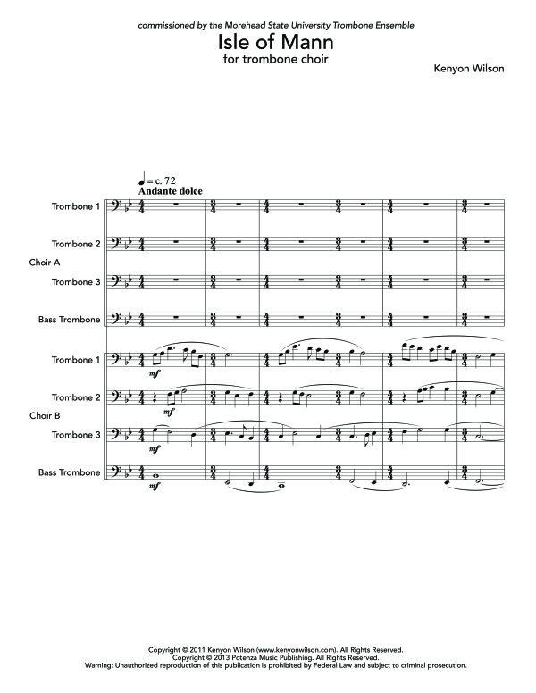 Produktgalerie: Seite 1 von 11 Isle of Mann, , (Ensemble Posaune Doppel Quartett)