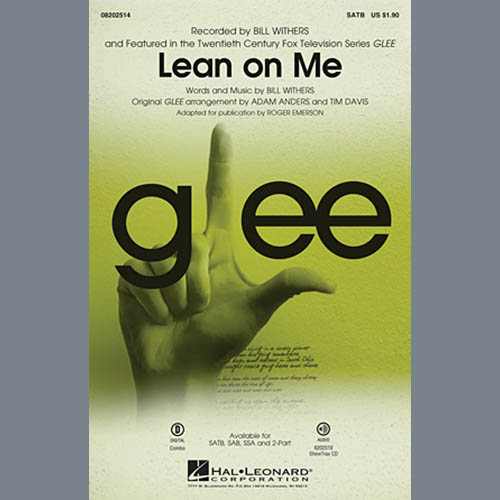 cover: Lean On Me (ed. Roger Emerson), Bill Withers, Glee Cast