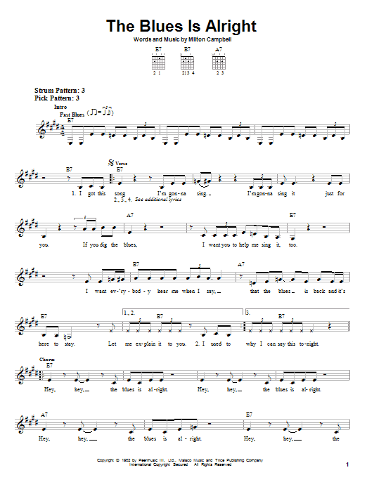 Product gallery: Page 1 of 1 The Blues Is Alright, Milton Campbell