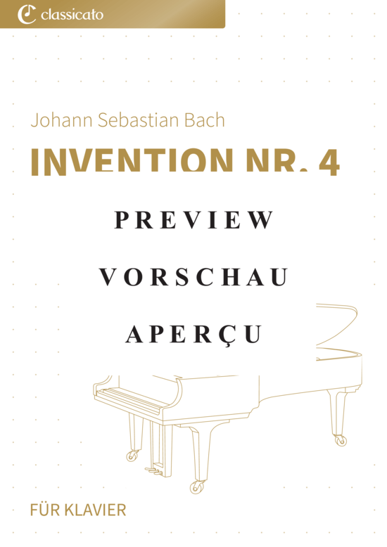 Produktgalerie: Seite 2 von 5 Invention Nr. 4 - BWV 775 , , Klavier Solo