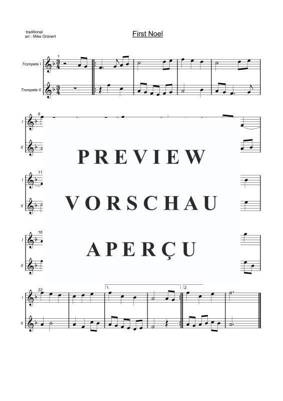 gallery: Carols in Duet - 5 traditional songs, , Trompetenduett