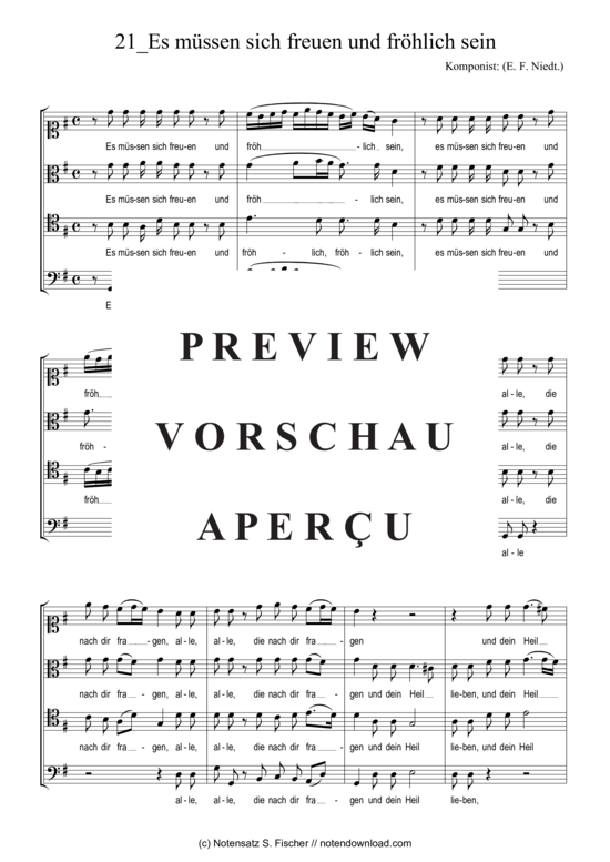 Product gallery: Page 7 of 11 Es müssen sich freuen und fröhlich sein , , (mixed choir)