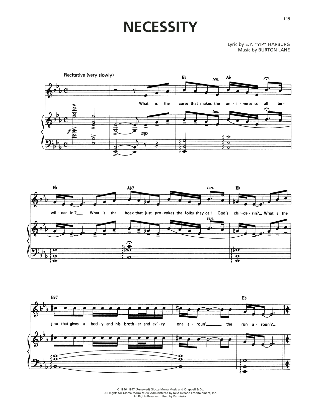 Produktbild zu: Necessity (from Finian's Rainbow)