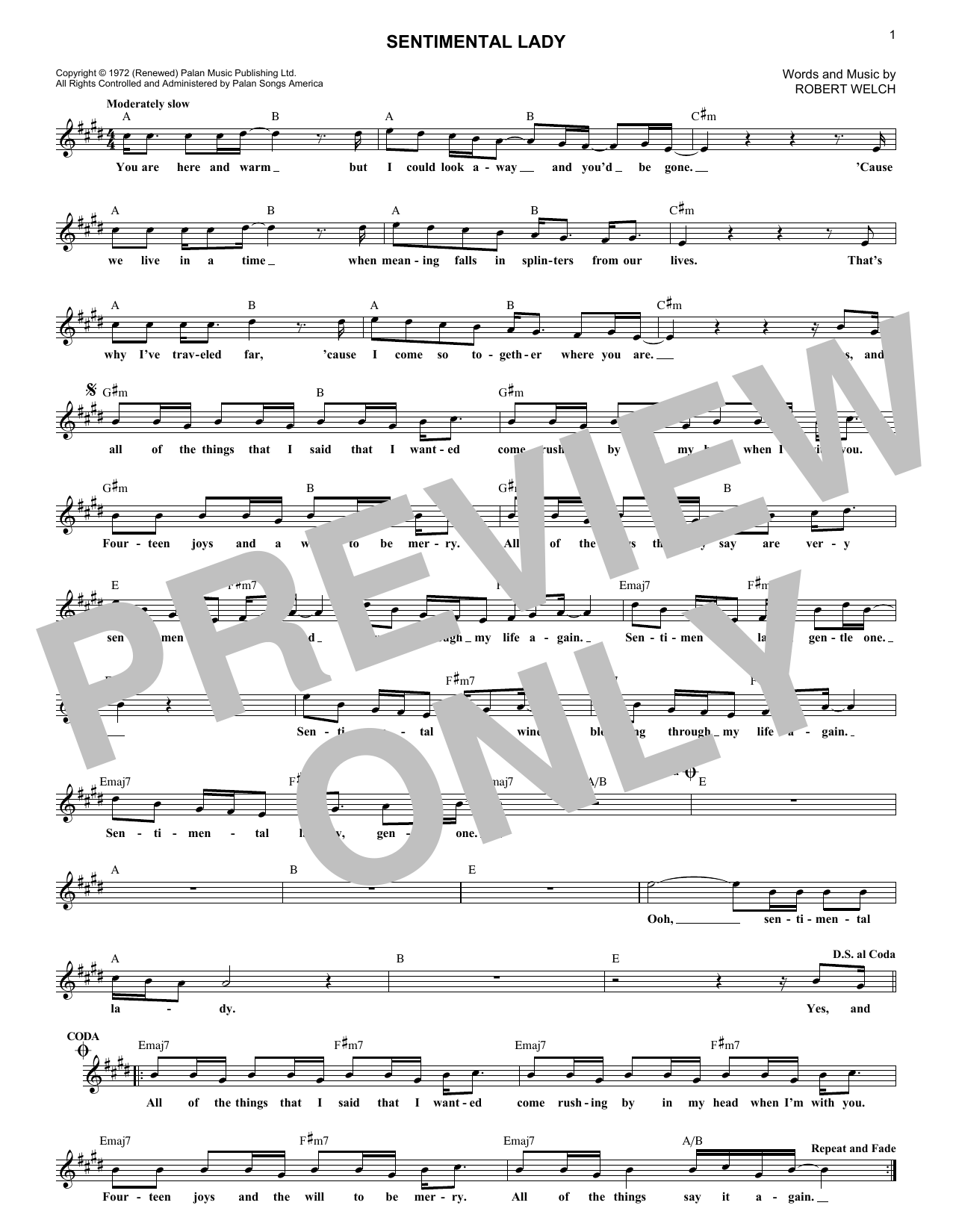 Produktbild zu: Sentimental Lady