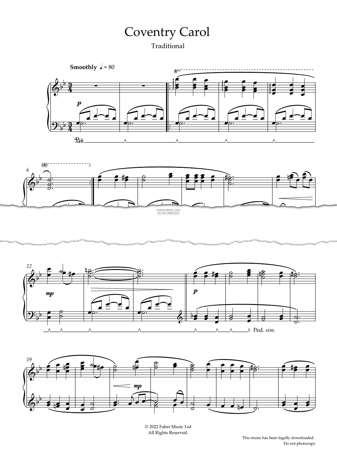 Product gallery: Page 1 of 1 Coventry Carol, Traditional