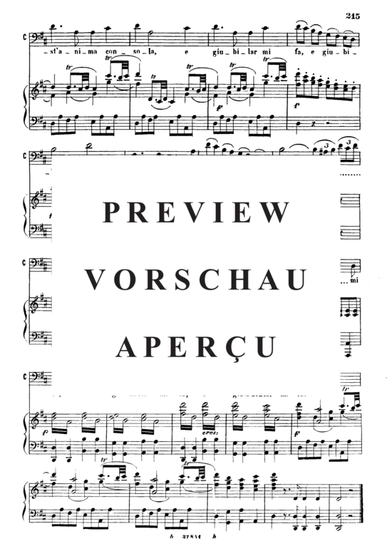 Product gallery: Page 9 of 9 Vedro mentr'io sospiro, , Bass/Baritone Solo and Piano