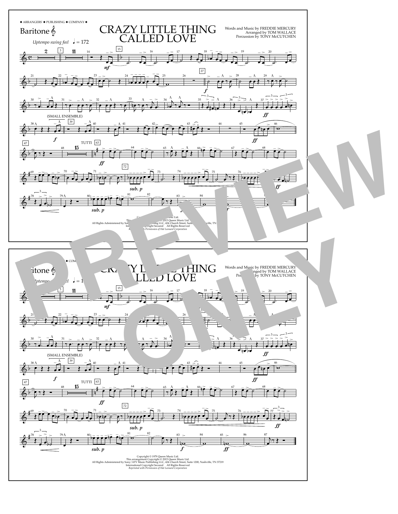 Produktbild zu: Crazy Little Thing Called Love - Baritone T.C.