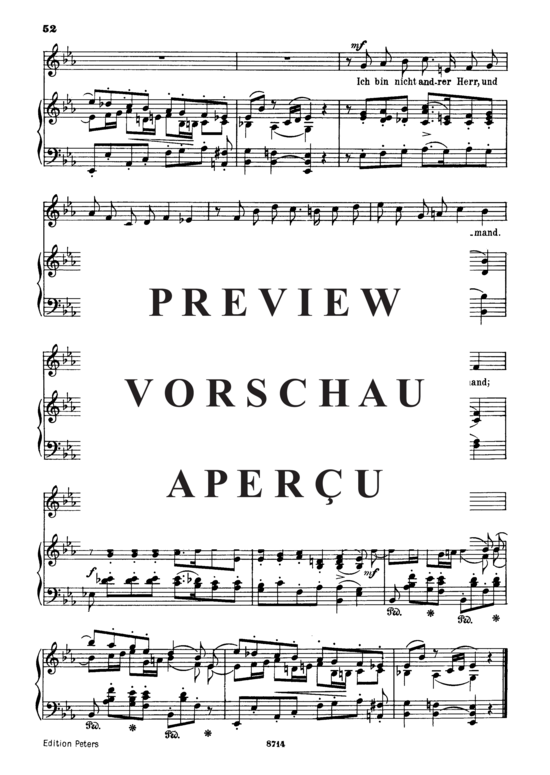 Product gallery: Page 3 of 3 Niemand Op.25 No.22, , Medium Voice and Piano