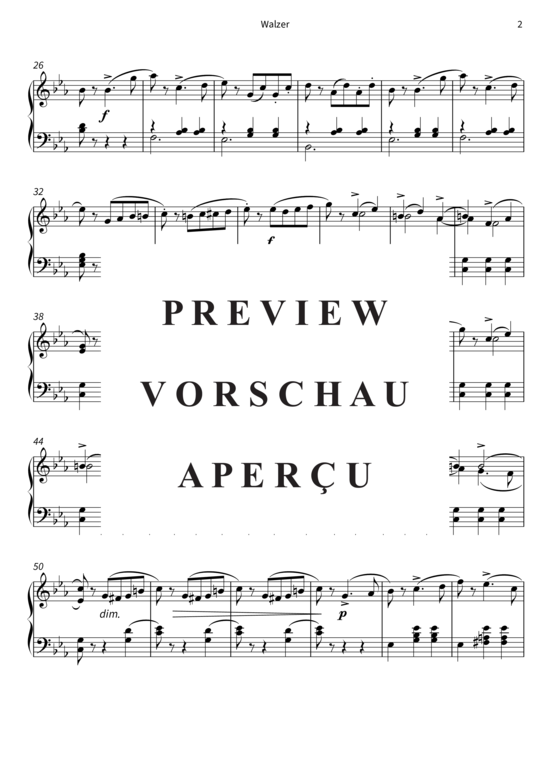 Produktgalerie: Seite 5 von 6 Walzer - Nr. 8 aus Kinderalbum op. 39 , , Klavier Solo