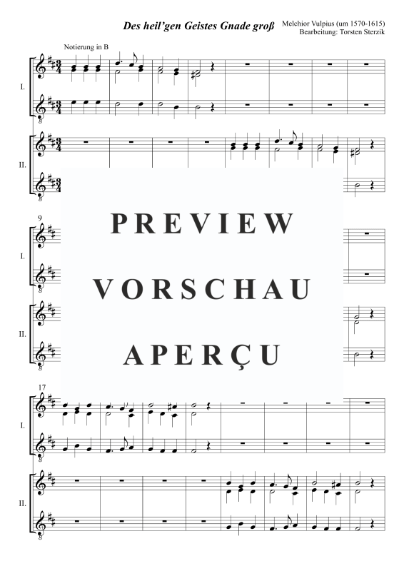 Product gallery: Page 4 of 5 Des heil’gen Geistes Gnade groß, , Trombone Choir - Double Choir