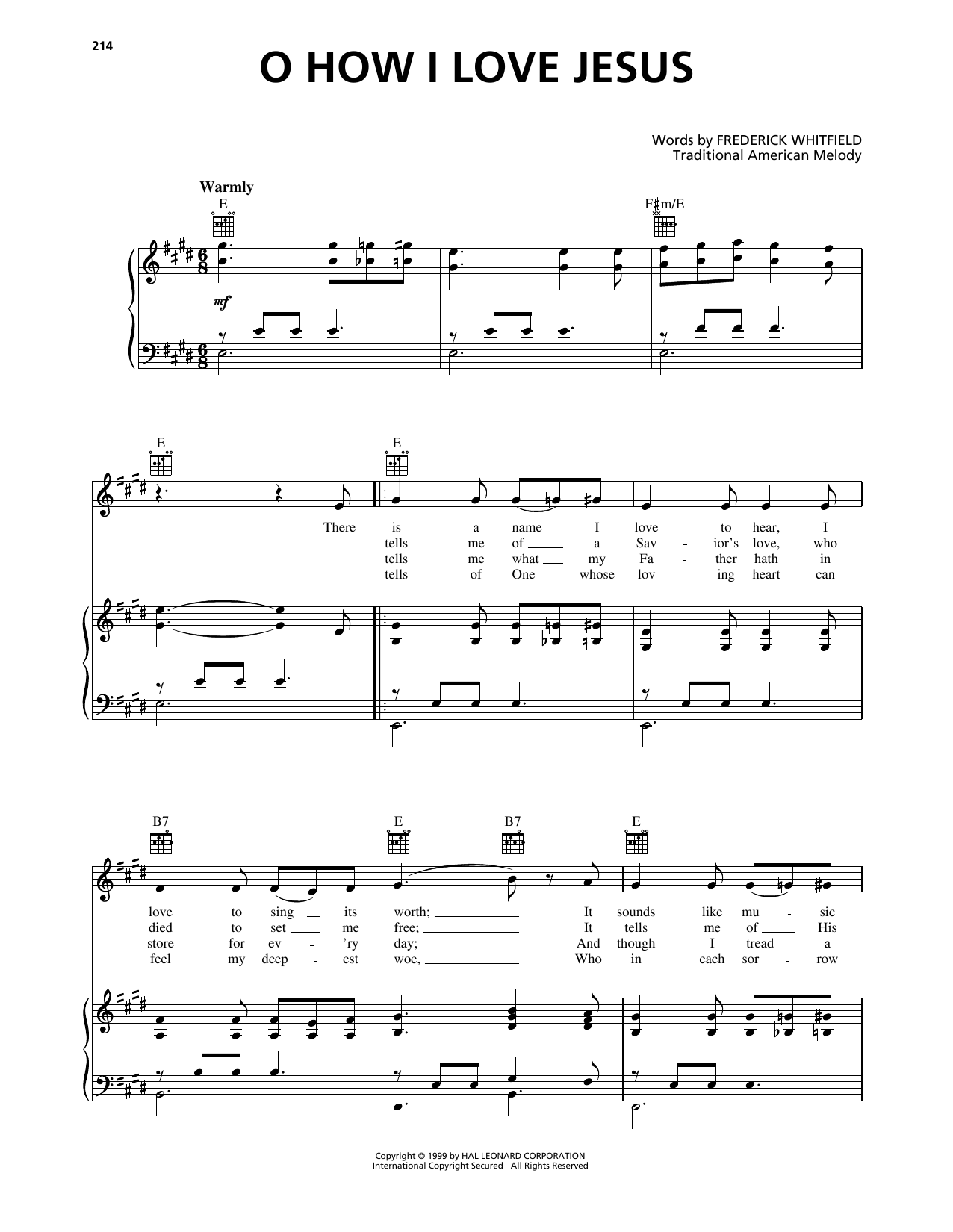 Produktbild zu: Oh, How I Love Jesus (O How I Love Jesus)