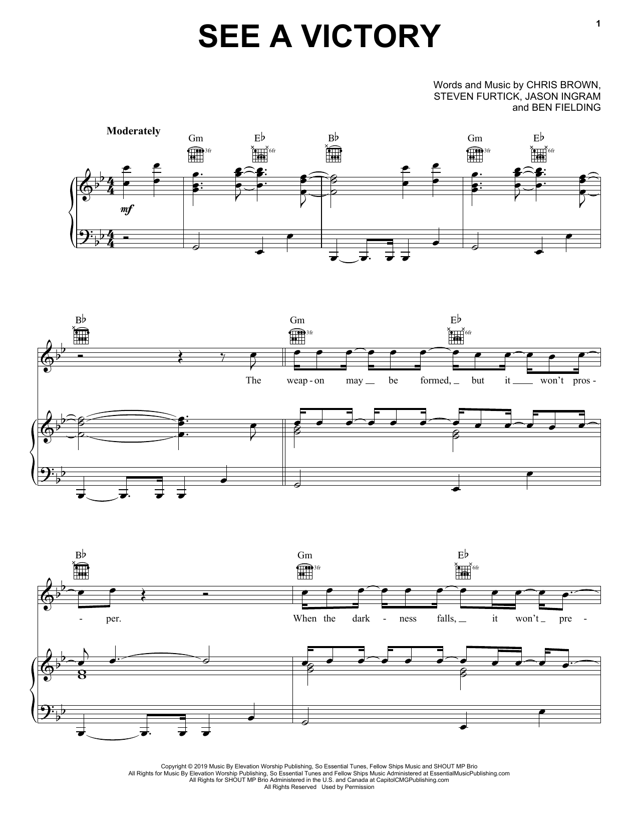 Produktgalerie: Seite 1 von 1 See A Victory, Elevation Worship, Gesang, Gitarre, Klavier