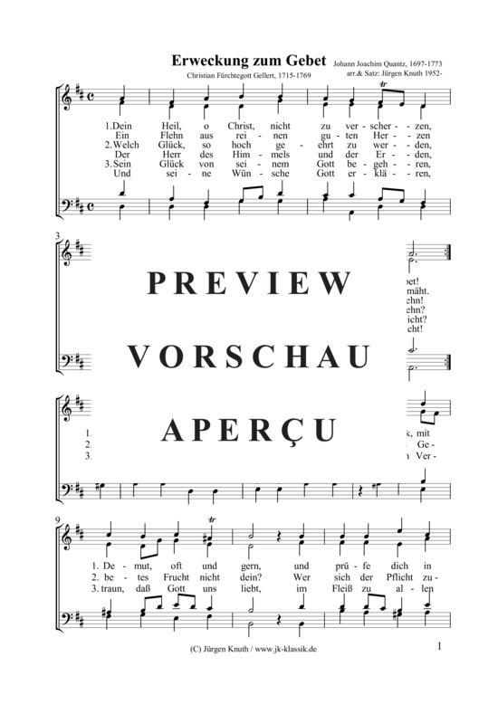 gallery: Erweckung zum Gebet ( Dein Heil, o Christ) , ,  (Gemischter Chor)