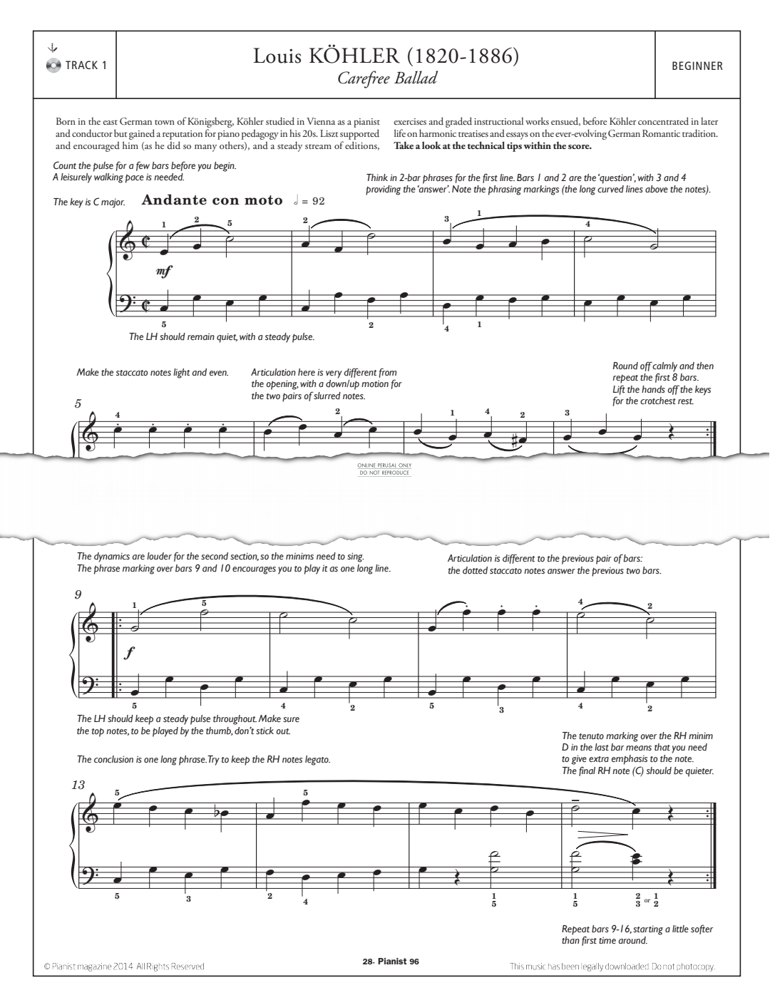 Product gallery: Page 1 of 1 Carefree Ballad, Louis Köhler