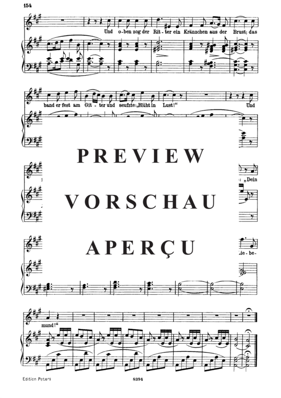 Product gallery: Page 5 of 5 Liebeslauschen D.698, , High Voice and Piano