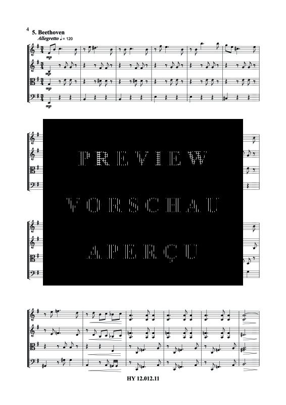 gallery: Happy Birthday, , (Streicher Quartett)