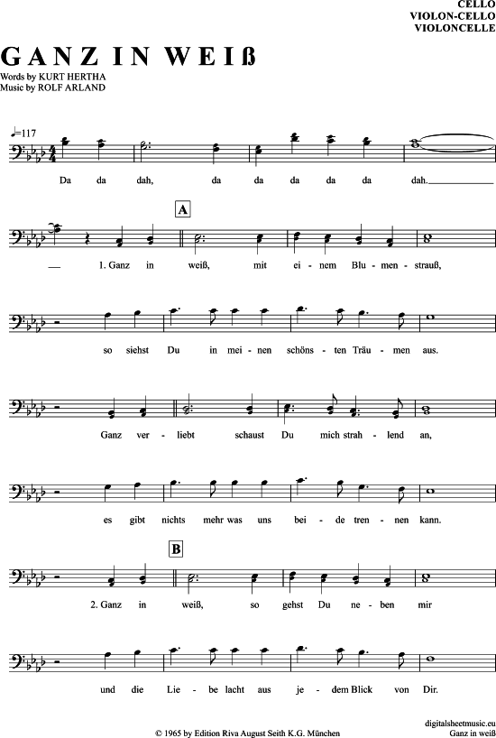 Produktgalerie: Seite 1 von 4 Ganz In Weiss , Black, Roy, (Violon-Cello)