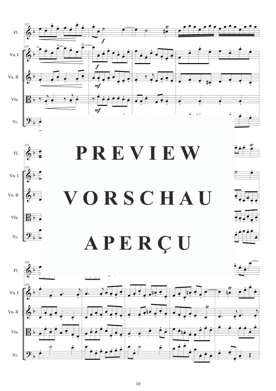 Produktgalerie: Seite 11 von 11 Concerto No.8 to 5 in F-Dur Op.5, , Querflöte Solo und Streicher Ensemble