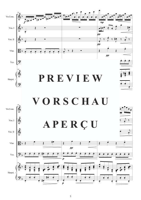 Product gallery: Page 6 of 11 Violin Concerto in D minor BWV 1052, , Mixed Ensemble: Violin, Strings and Harpsichord Bc