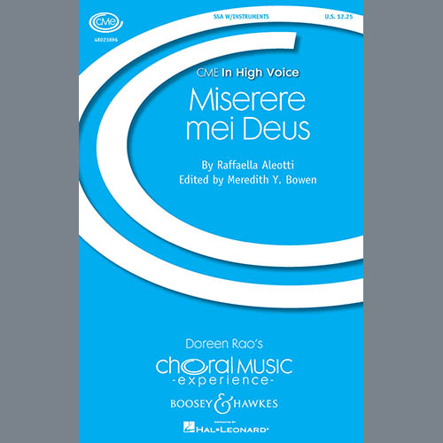 cover: Miserere Mei Deus, Meredith Bowen, Chor