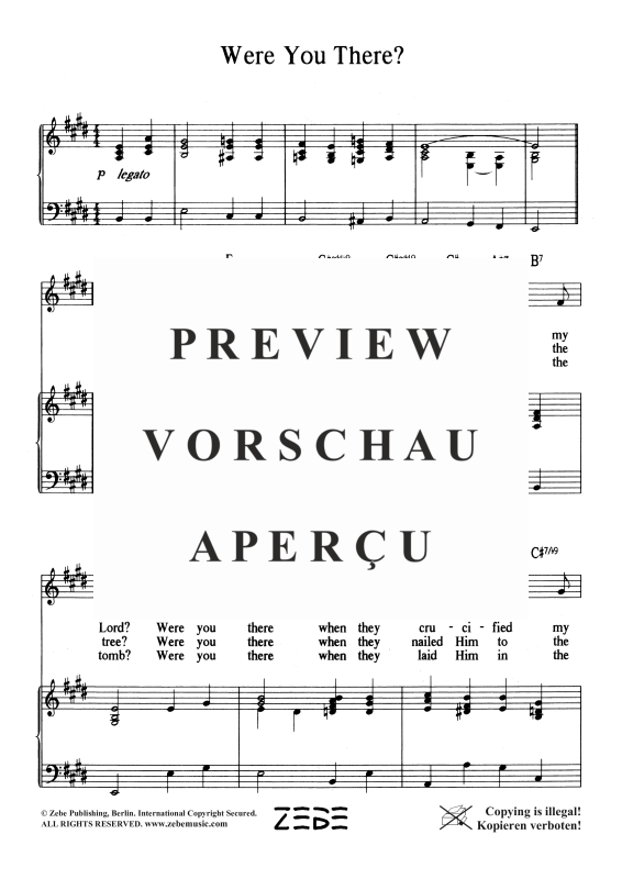 gallery: Were You There, , Voice and Piano