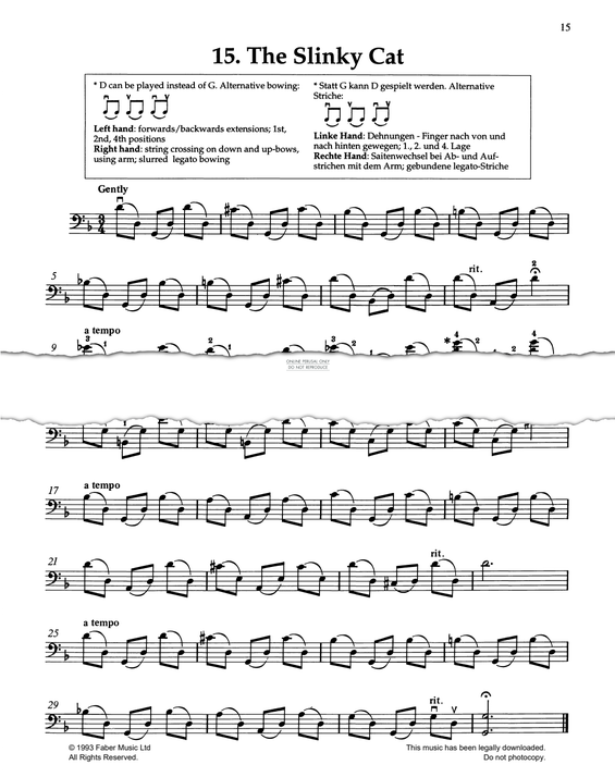 gallery: The Slinky Cat, Pat Legg, Violoncello