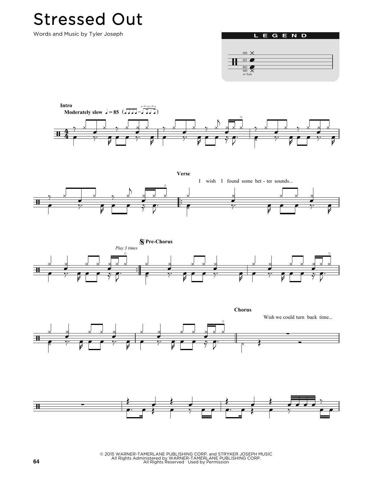 Product gallery: Page 1 of 1 Stressed Out, Twenty One Pilots