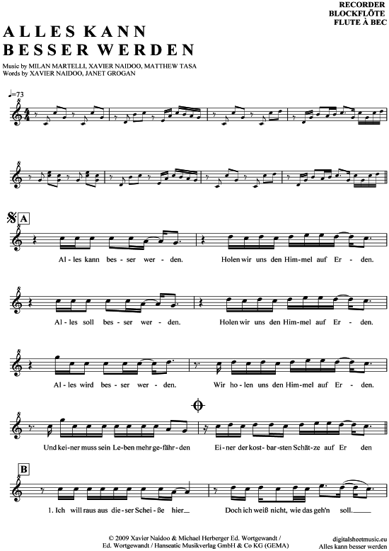 Product gallery: Page 1 of 4 Alles kann besser werden , Naidoo, Xavier, (recorder)