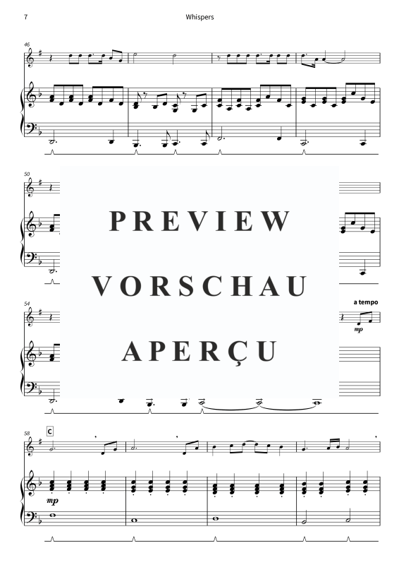 gallery: Whispers - Gentle Melodies for Weddings, Church, and Other Occasions, , Trompete in B und Klavier