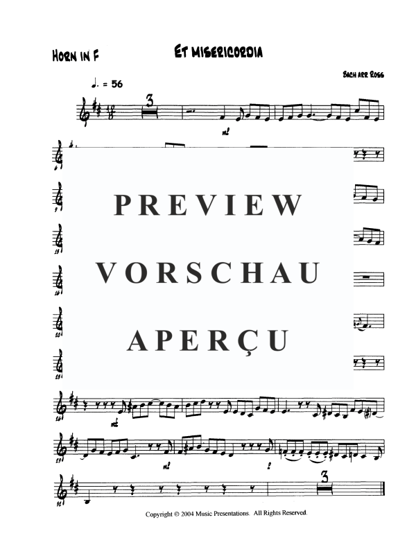 Produktgalerie: Seite 11 von 11 Et Misericordia, , BlechblÀser Trio und Klavier