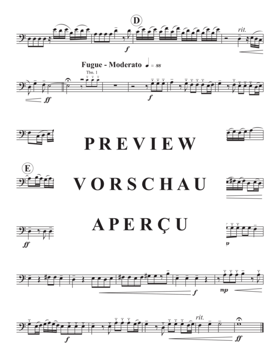 Product gallery: Page 9 of 13 Prelude and Fugue in C Major , , (Trombone Quartet)