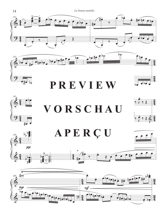 gallery: La Sonata modello , , Klavier Solo