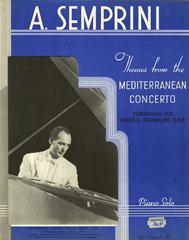 cover: Themes From The Mediterranean Concerto, Alberto Semprini, Klavier