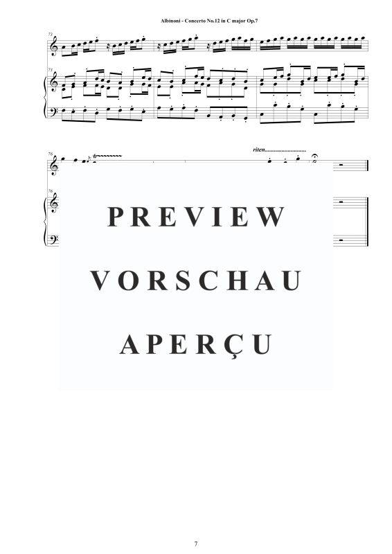 Product gallery: Page 8 of 11 Oboe Concerto No.12 in C-Dur Op.7, , Oboe and Piano/Harpsichord