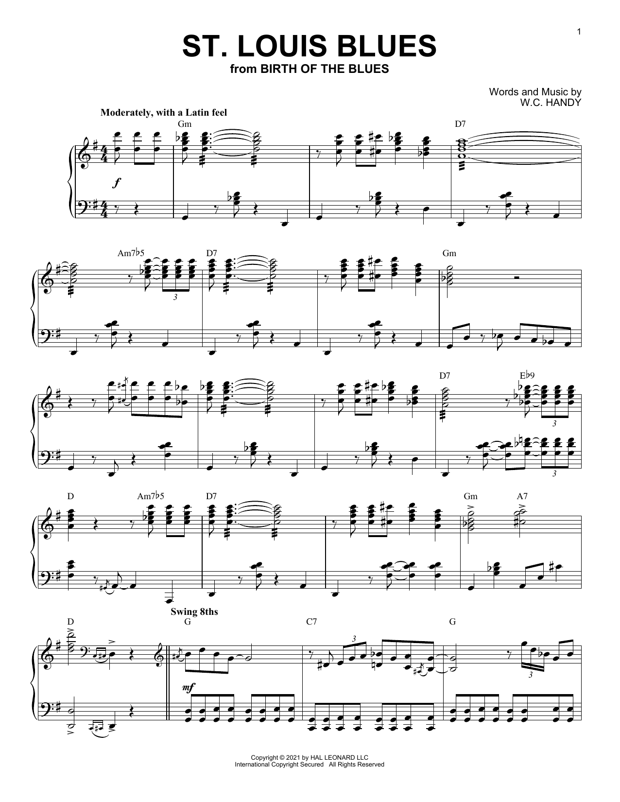 Product picture to: St. Louis Blues (arr. Brent Edstrom)