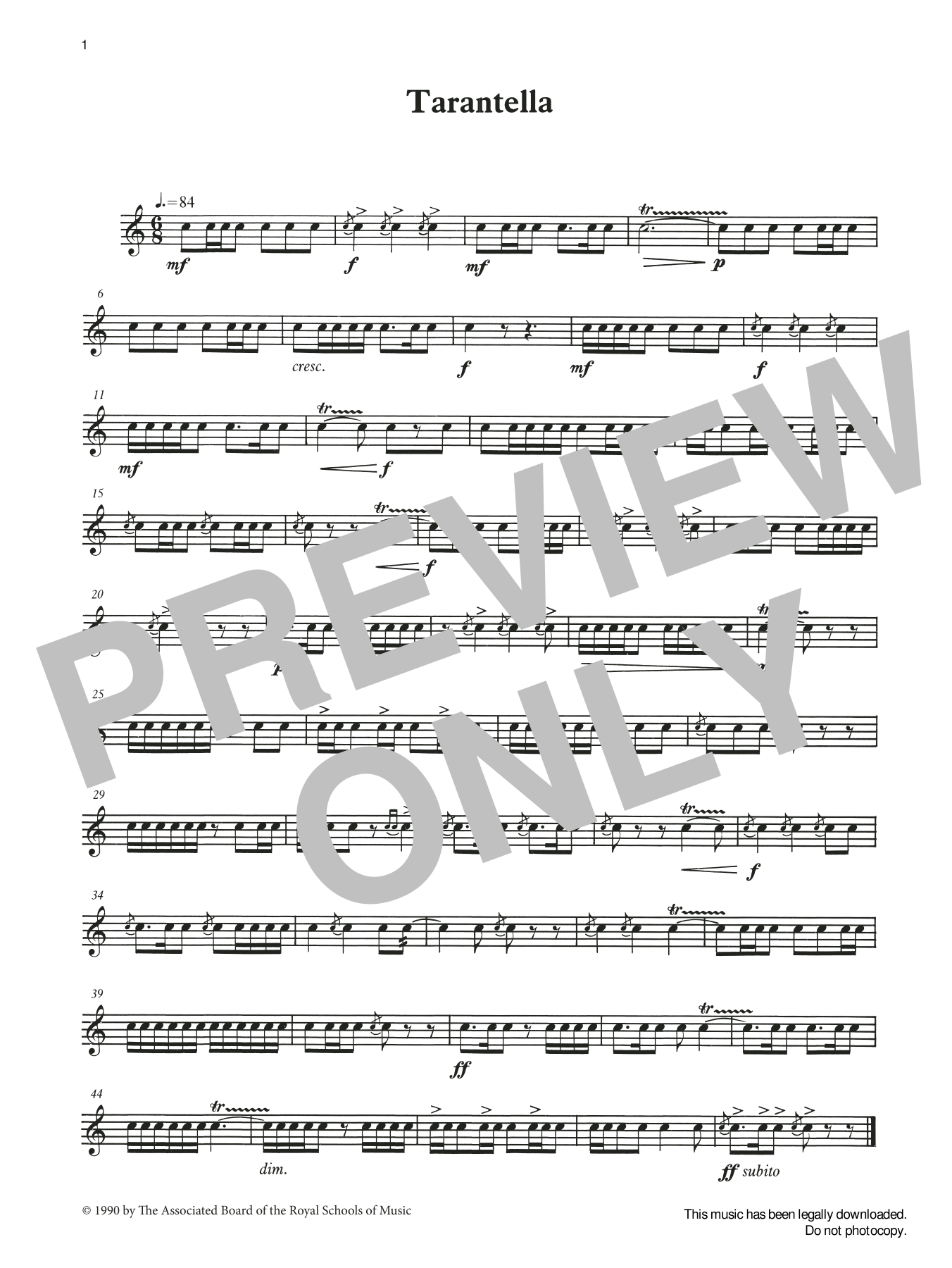 Produktgalerie: Seite 1 von 1 Tarantella from Graded Music for Snare Drum, Book III, Ian Wright and Kevin Hathaway, Percussion