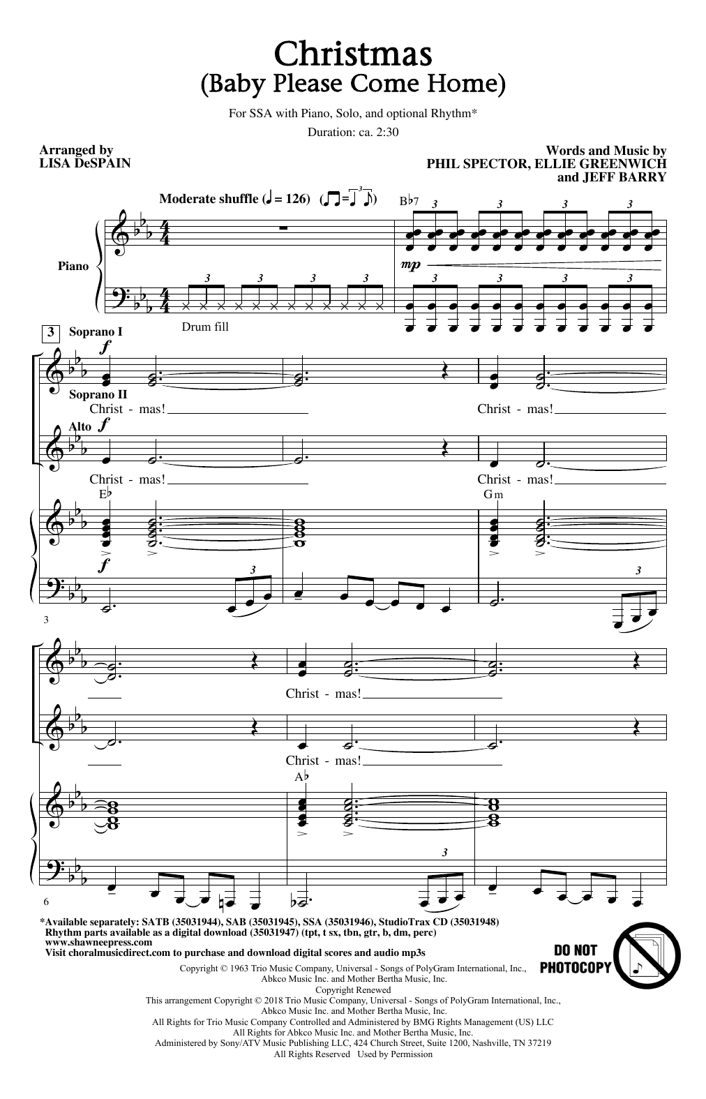 Product gallery: Page 1 of 1 Christmas (Baby Please Come Home), Lisa DeSpain