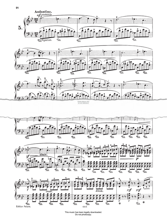Product picture to: Nocturne No.5 in B Flat Major