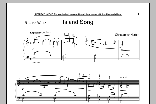 Product gallery: Page 1 of 1 Island Song, Christopher Norton