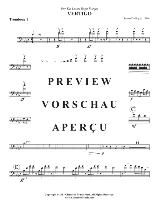 Product gallery: Page 13 of 21 Vertigo , , (Trombone ensemble 1-8 trombones)