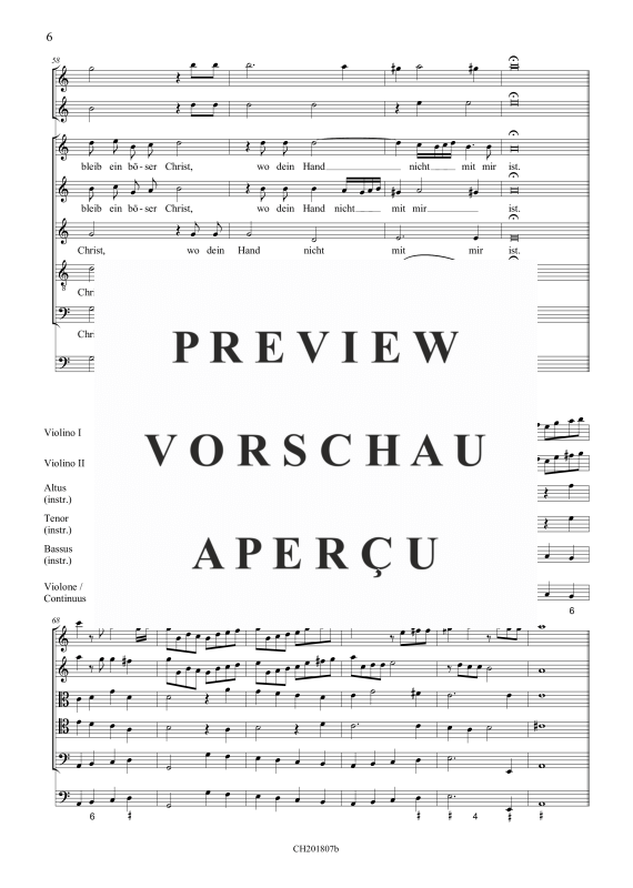 gallery: Jesu, du mein liebstes Leben (aus: Fest-, Buß- und Danklieder), , (5 Vokalstimmen, 2 Violinen, 3 Instrumente und Continuo)